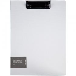 Папка-планшет с зажимом Steel&Style, A4, белая