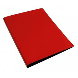 Папка с металлическим зажимом Бюрократ. DeLuxe, цвет красный, A4, арт. DL07CRED
