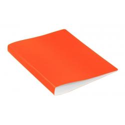 Папка с металлическим зажимом Бюрократ. Double Neon, цвет оранжевый, A4, арт. DNE07СOR