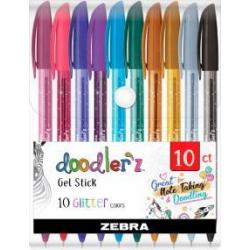 Набор гелевых ручек Doodlerz Glitter, 10 цветов