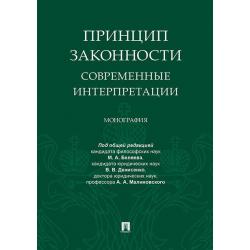 Принцип законности современные интерпретации. Монография