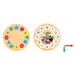 Пазл Тишка Паровозик. Часы с геометрией и цифрами