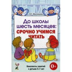 До школы шесть месяцев. Срочно учимся читать. Планирование работы и конспекты занятий с детьми 5-7 лет