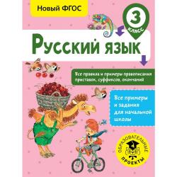 Русский язык. Все правила и примеры правописания приставок, суффиксов, окончаний. 3 класс